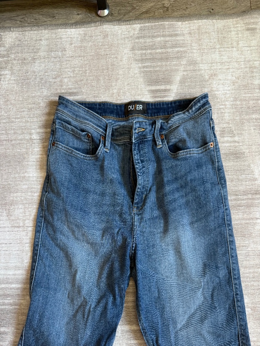 DU/ER Duer Size 36 Knee Length Denim Shorts Jorts